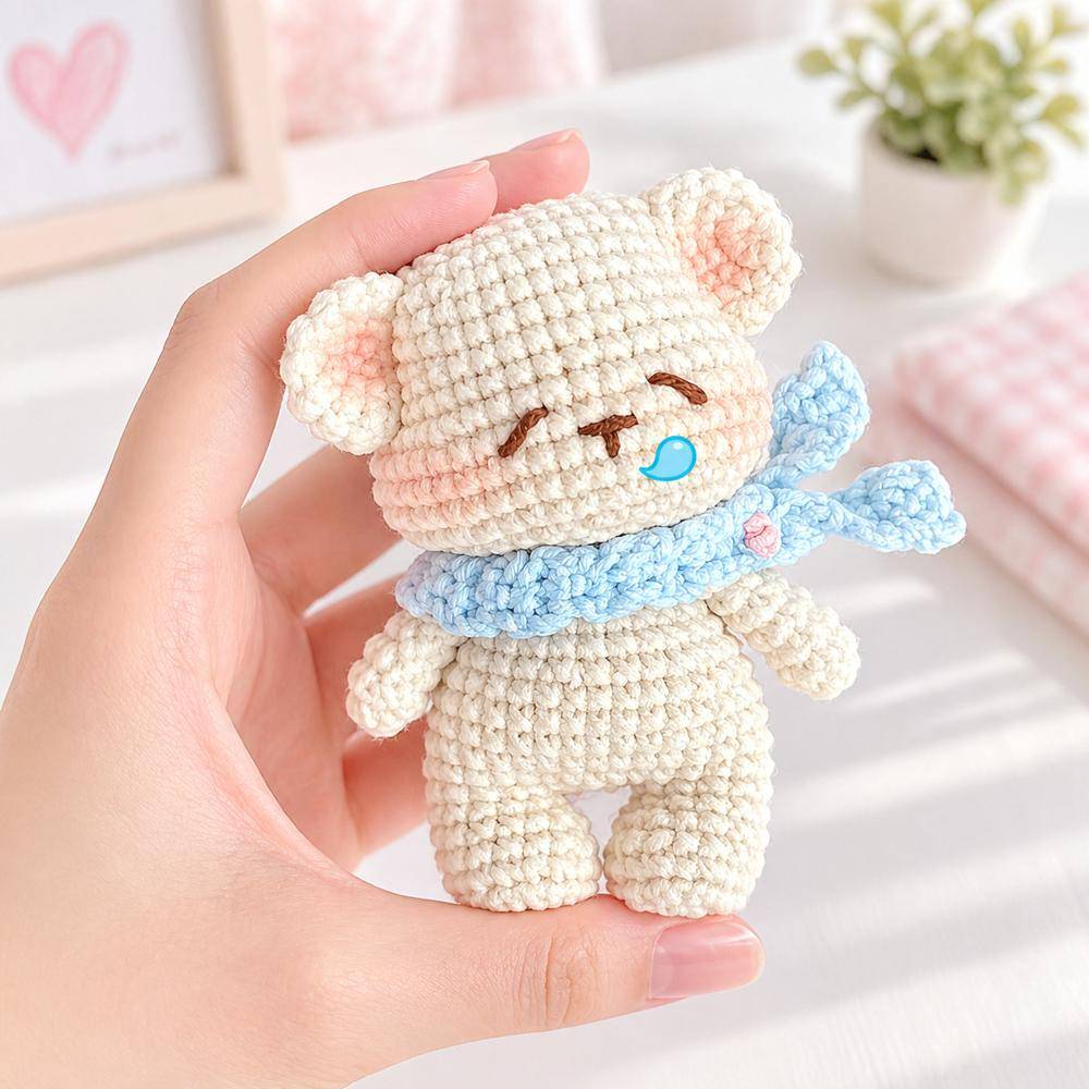 Adorable Amigurumi Teddy Bear Crochet Toy