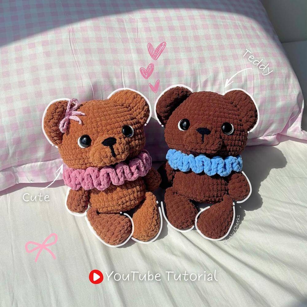 Adorable Amigurumi Teddy Bears Project