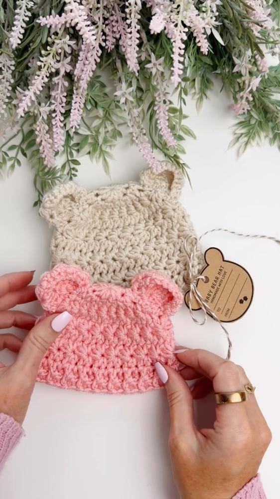 Adorable Crochet Bear Baby Hats