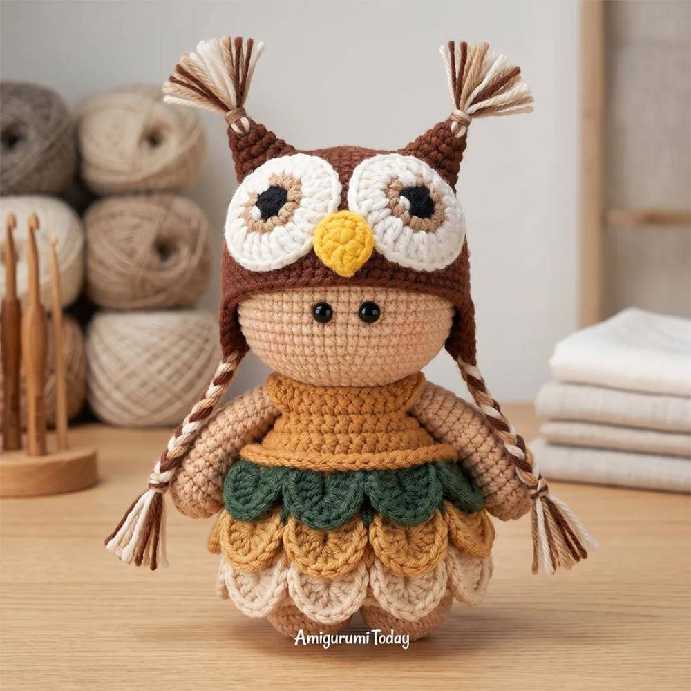 Adorable Crochet Owl Amigurumi Doll