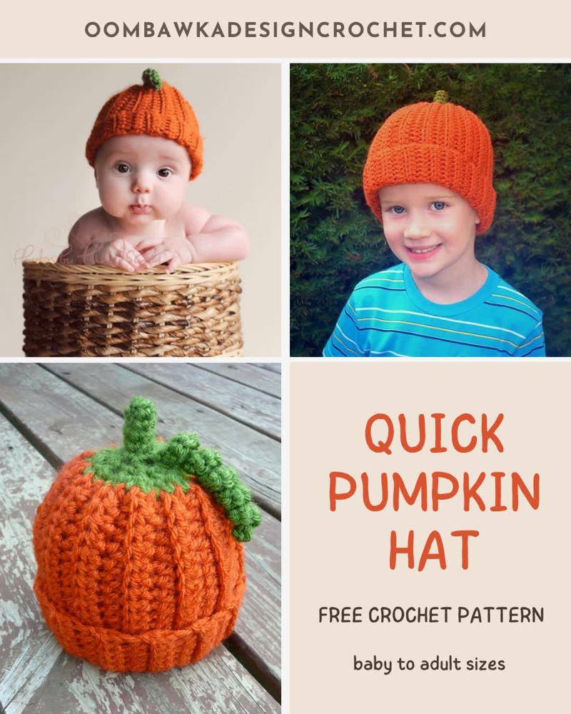 Adorable Crochet Pumpkin Hat Project