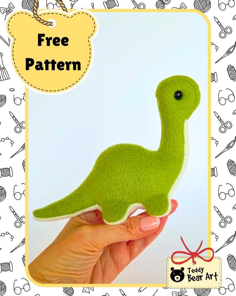 Adorable Felt Dinosaur Stuffed Animal Craft