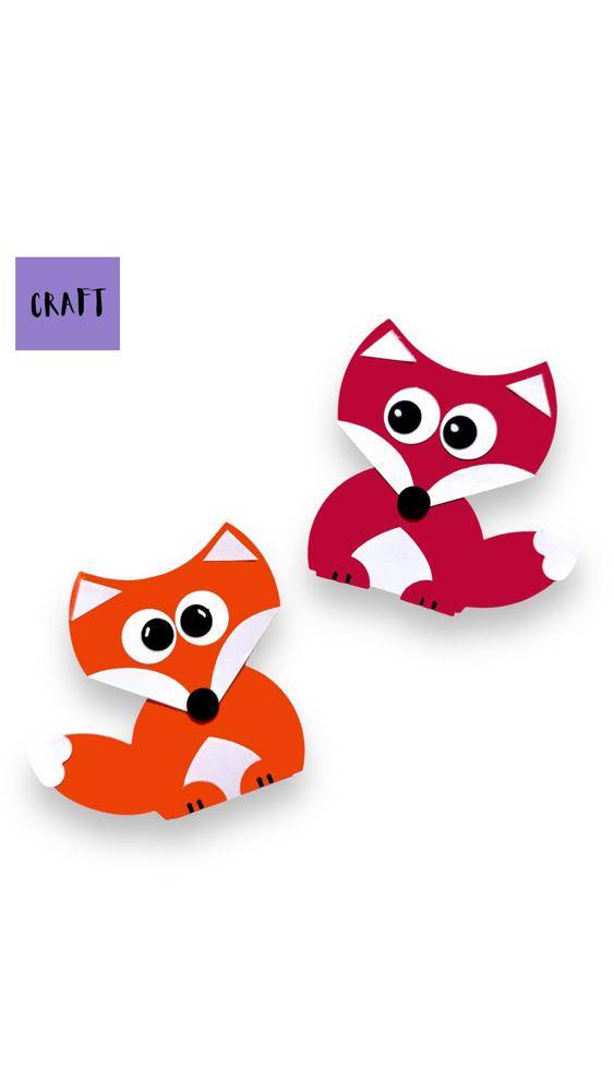 Adorable Paper Craft Foxes