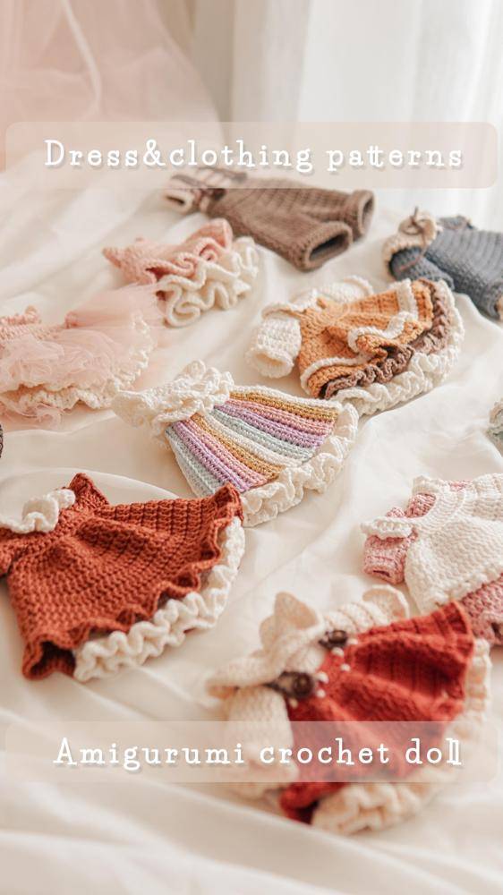 Amigurumi Crochet Doll Outfits Collection