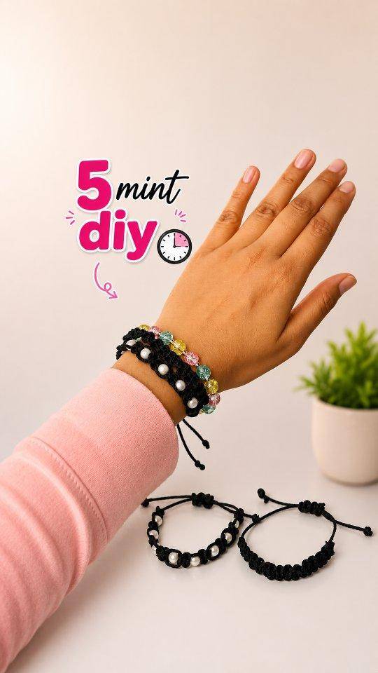 Beaded Macrame Friendship Bracelets