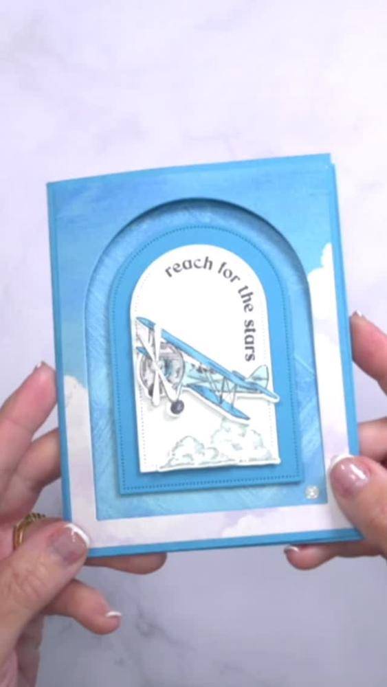 Biplane Adventure Fold Card Craft