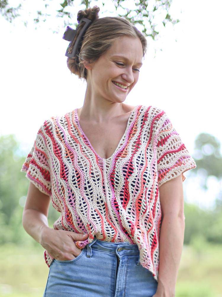 Boho Waves Crochet Top Project