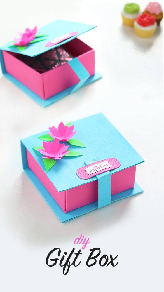 Bright Papercraft Gift Box Project