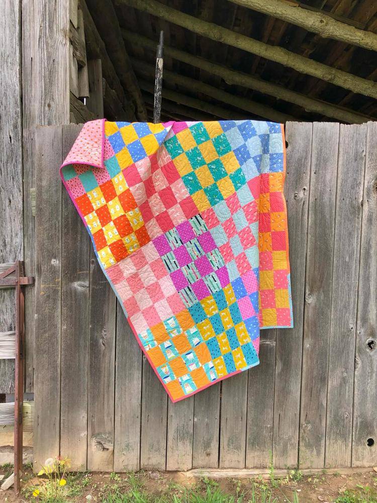 Bright & Cheerful Patchwork Quilt Blocks