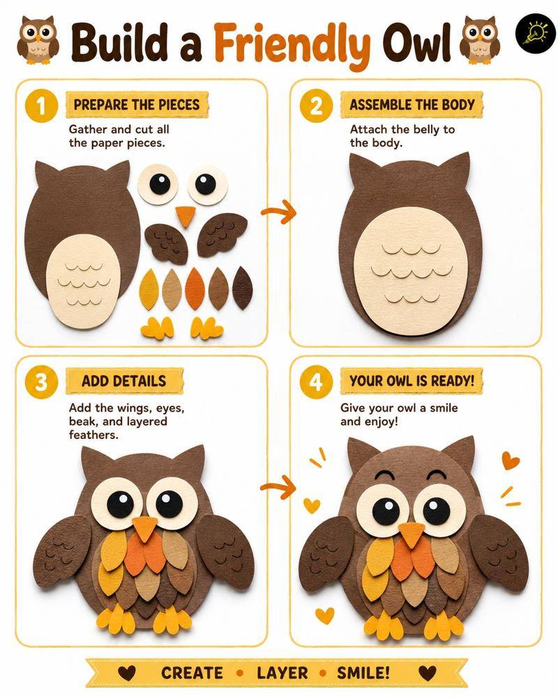 Build a Friendly Paper Owl Craft