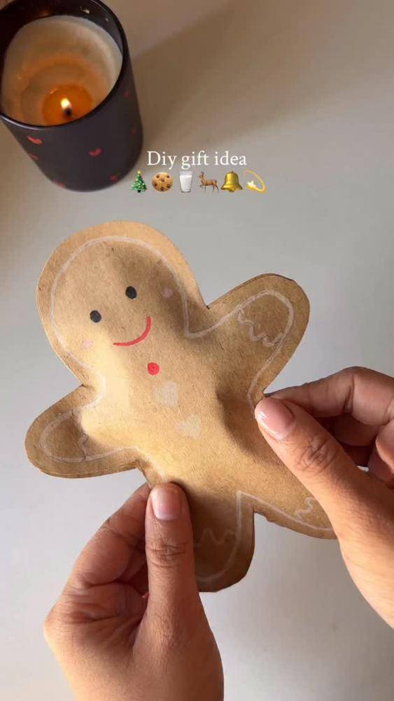 Cardboard Gingerbread Man Craft Project