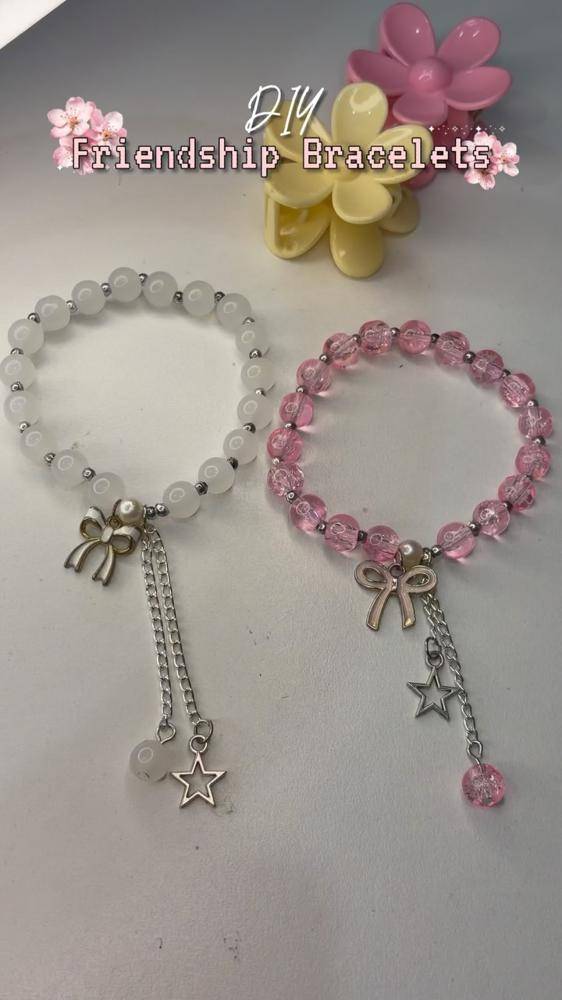 Charming Beaded Friendship Bracelets with Charms