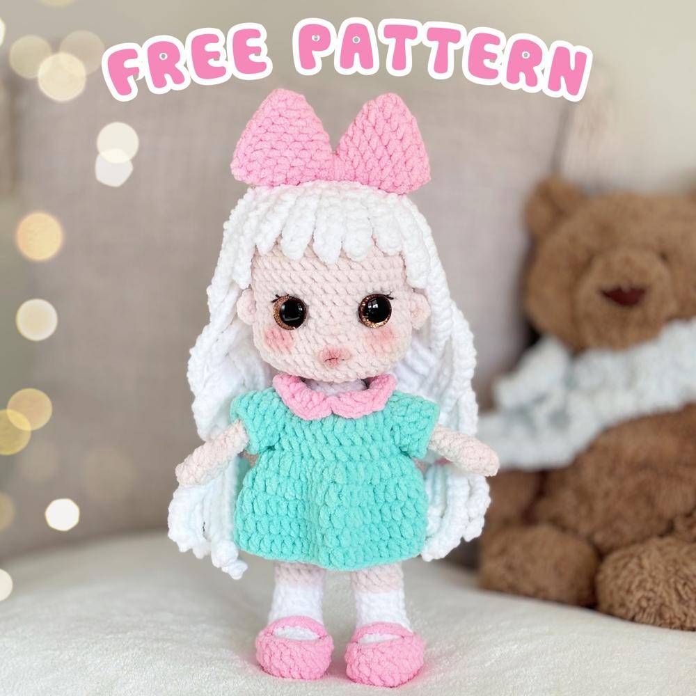 Charming Crochet Doll with Free Pattern