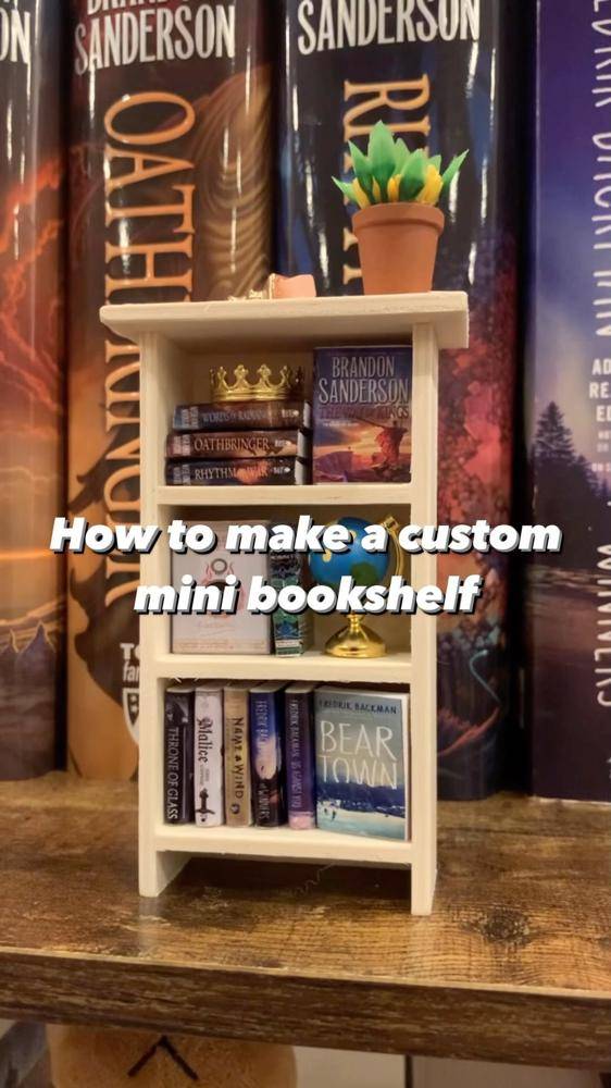 Charming DIY Miniature Bookshelf Project