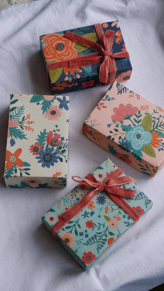Charming Floral-Patterned Gift Boxes