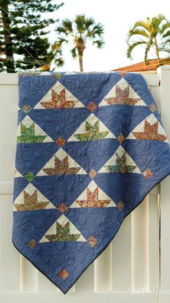 Charming Half-Square Triangle Quilt Pattern