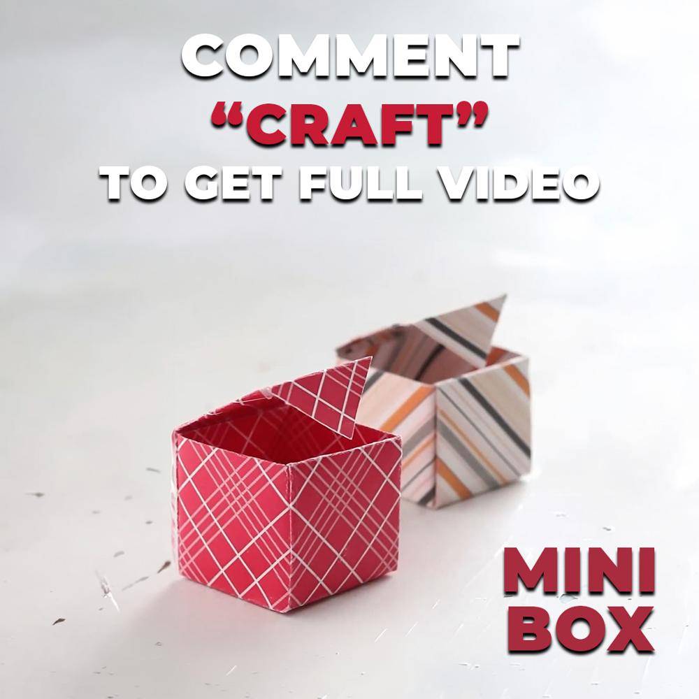 Charming Origami Mini Box Craft