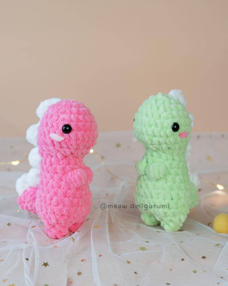 Chubby Crochet Dinosaur Amigurumi Toys