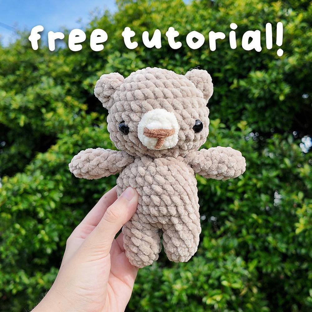 Chunky Chenille Amigurumi Teddy Bear
