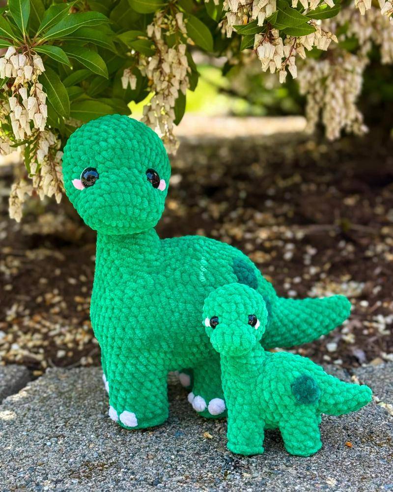 Chunky Crochet Dinosaur Amigurumi Pals