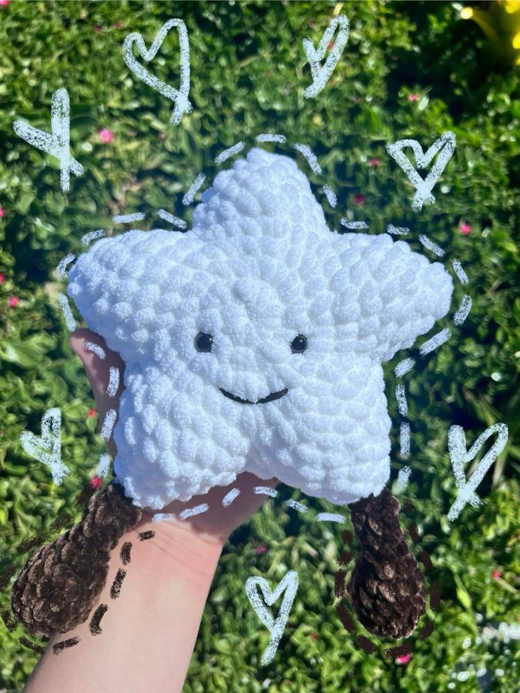 Chunky Crochet Star Amigurumi Toy
