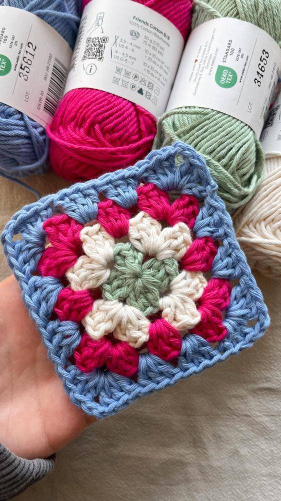 Classic Granny Square Crochet Project