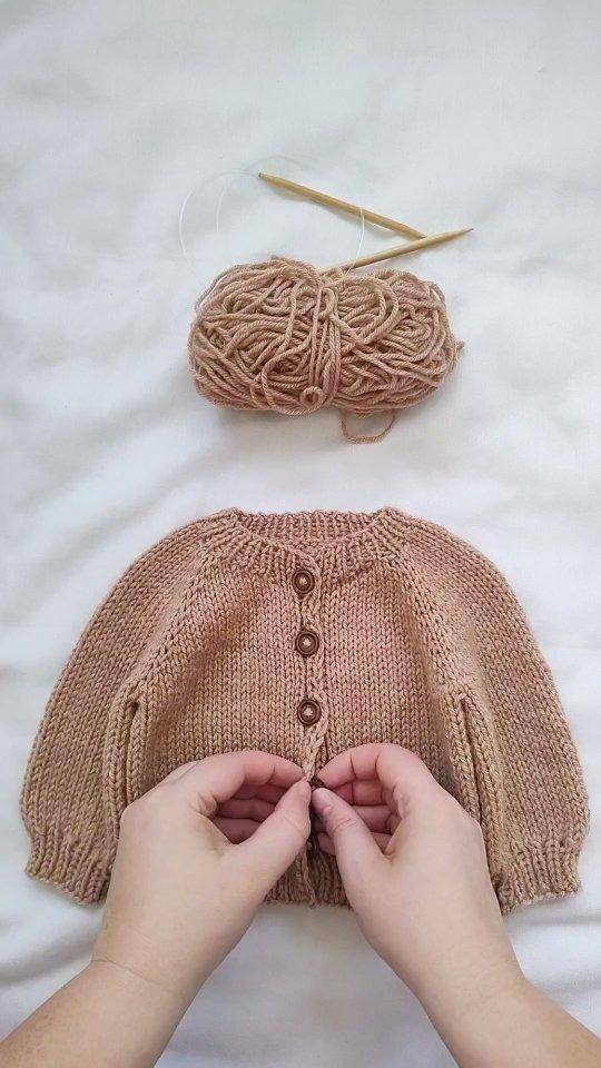 Classic Knitted Baby Cardigan Project
