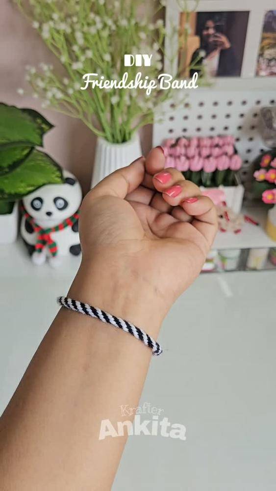 Classic Striped Macrame Friendship Bracelet