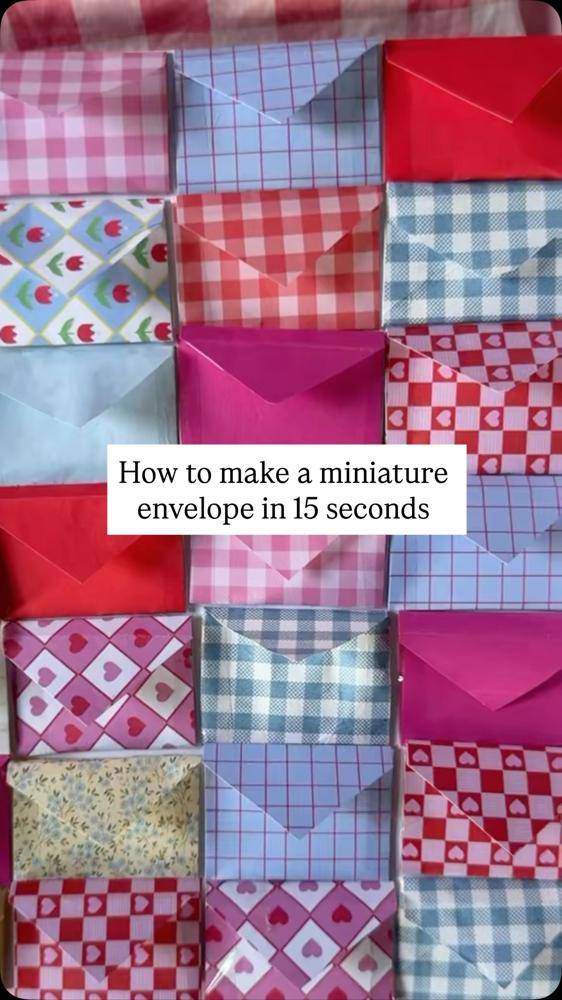 Colorful Handmade Miniature Envelopes