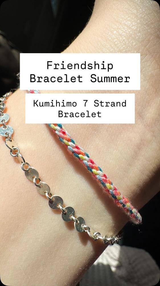 Colorful Kumihimo Friendship Bracelet