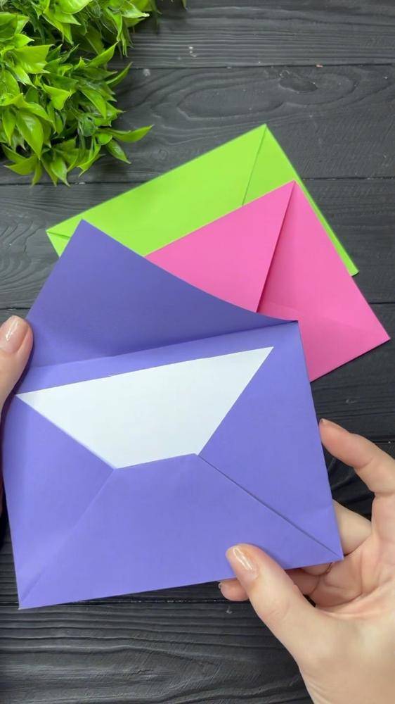 Colorful Origami Envelope Craft