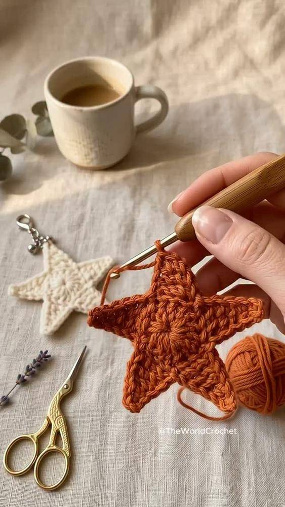Cozy Crochet Star Ornament Project