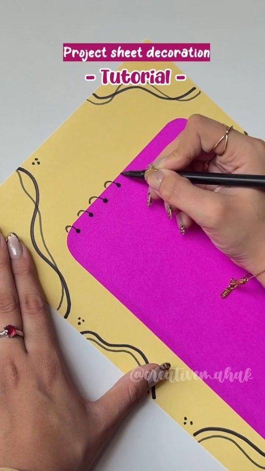Creative Border Design for Project Sheets