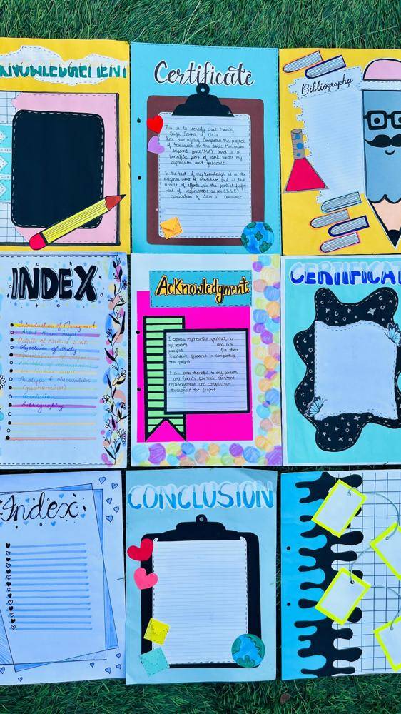 Creative Project File Cover Designs