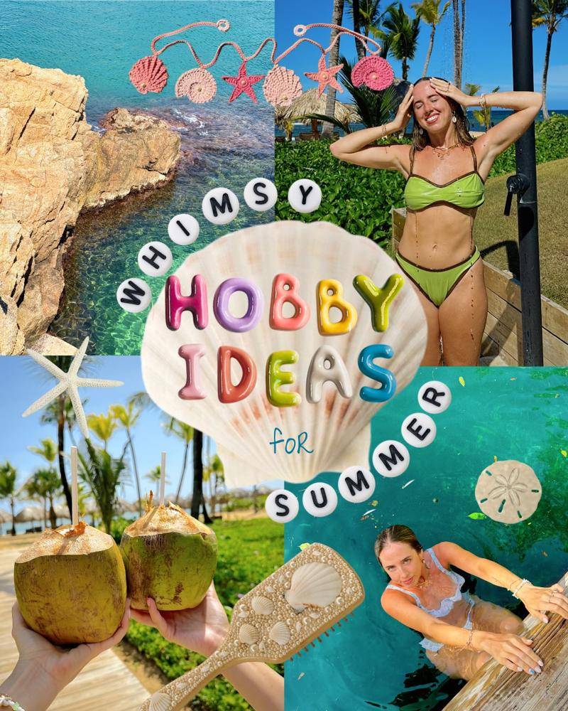 Crocheted Seashell & Starfish Beach Garland