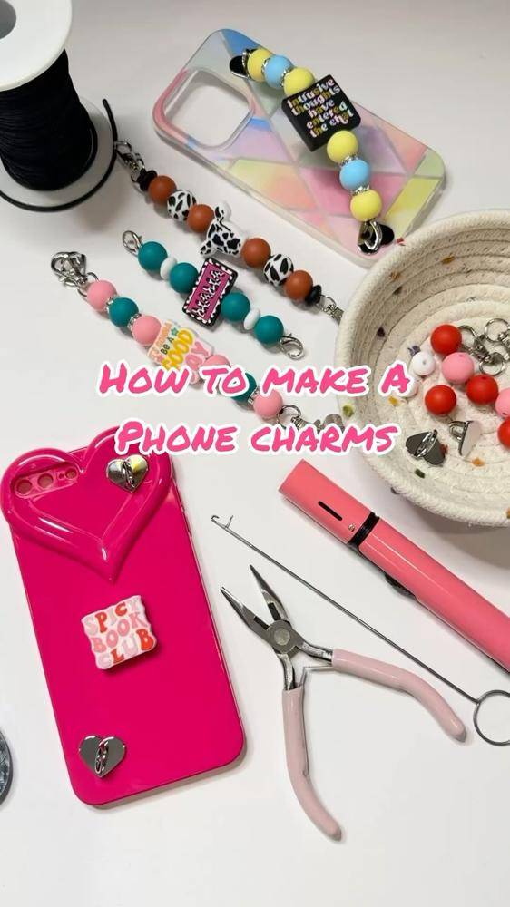DIY Beaded Phone Charms Project