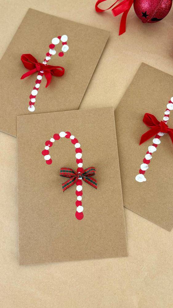 DIY Candy Cane Christmas Cards