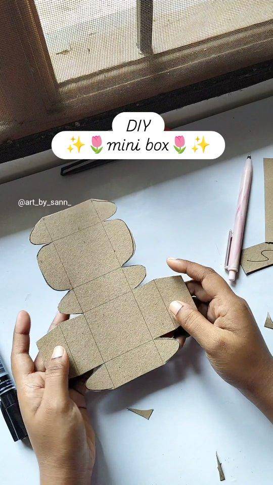 DIY Cardboard Mini Box Craft