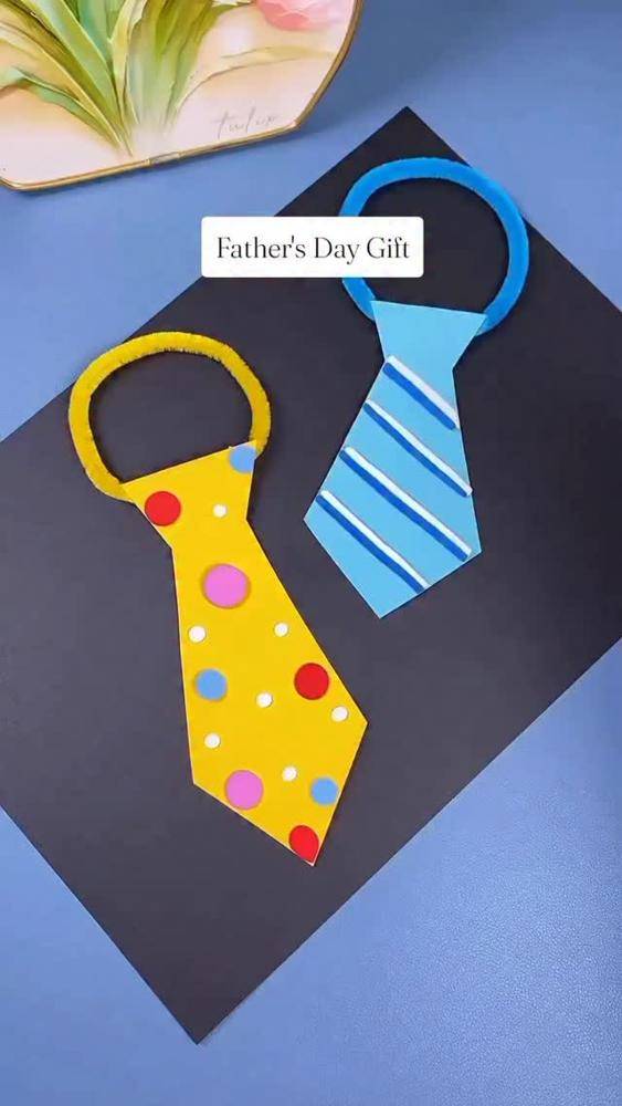 DIY Craft Tie for Father's Day Project