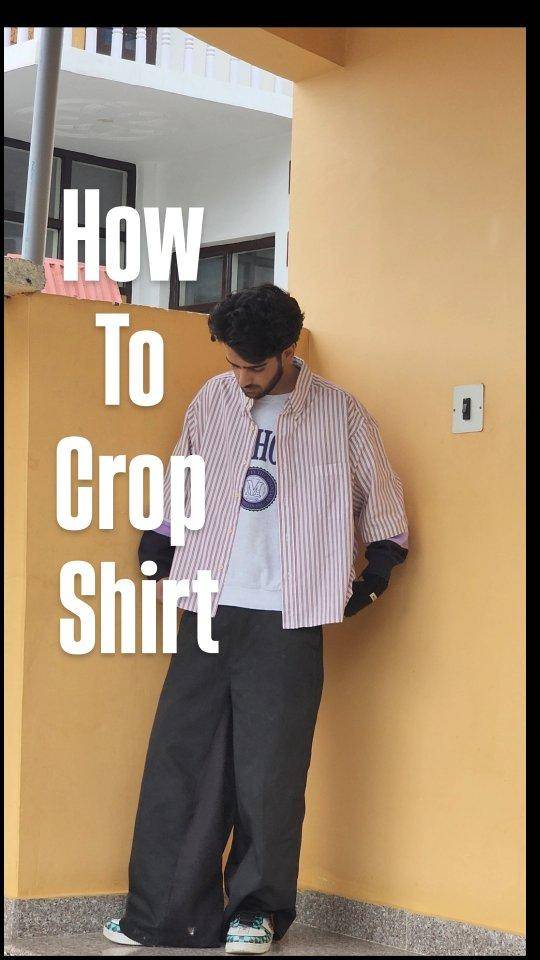 DIY Cropped Shirt Tutorial