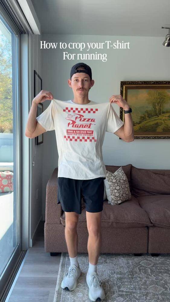 DIY Cropped T-Shirt for Running