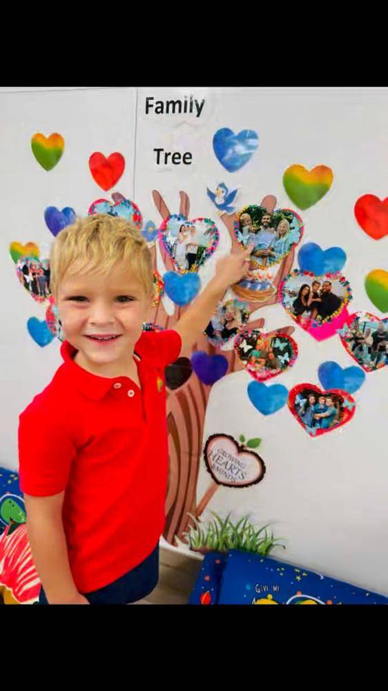 DIY Interactive Family Tree Wall Display