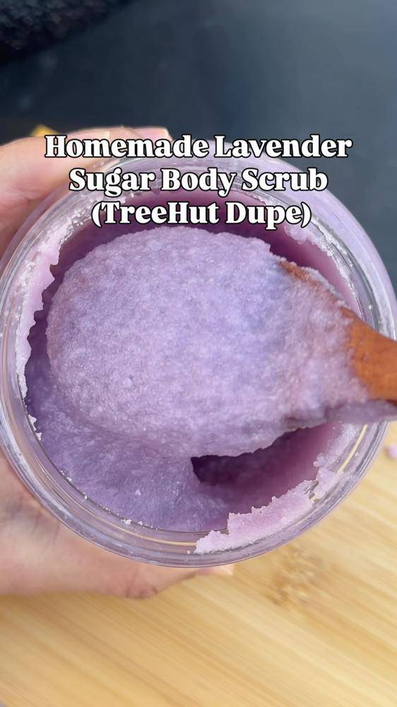 DIY Lavender Sugar Body Scrub