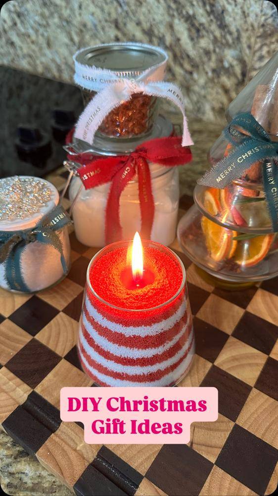 DIY Layered Sand Candles