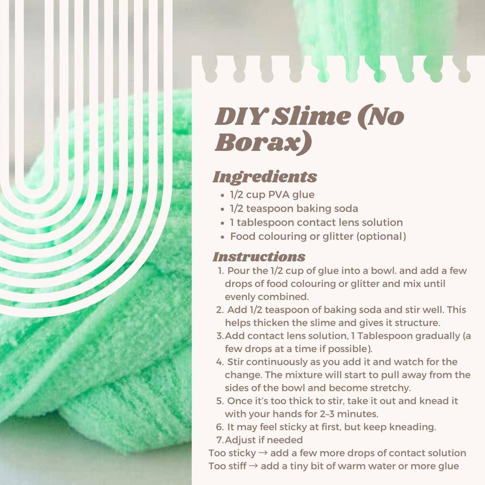 DIY No Borax Slime Recipe