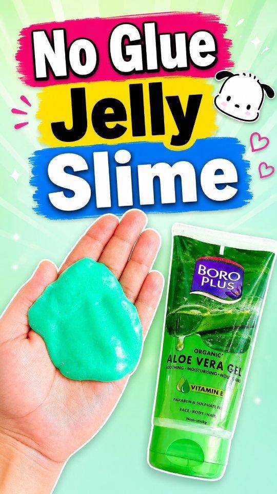 DIY Non-Sticky Jelly Slime Craft