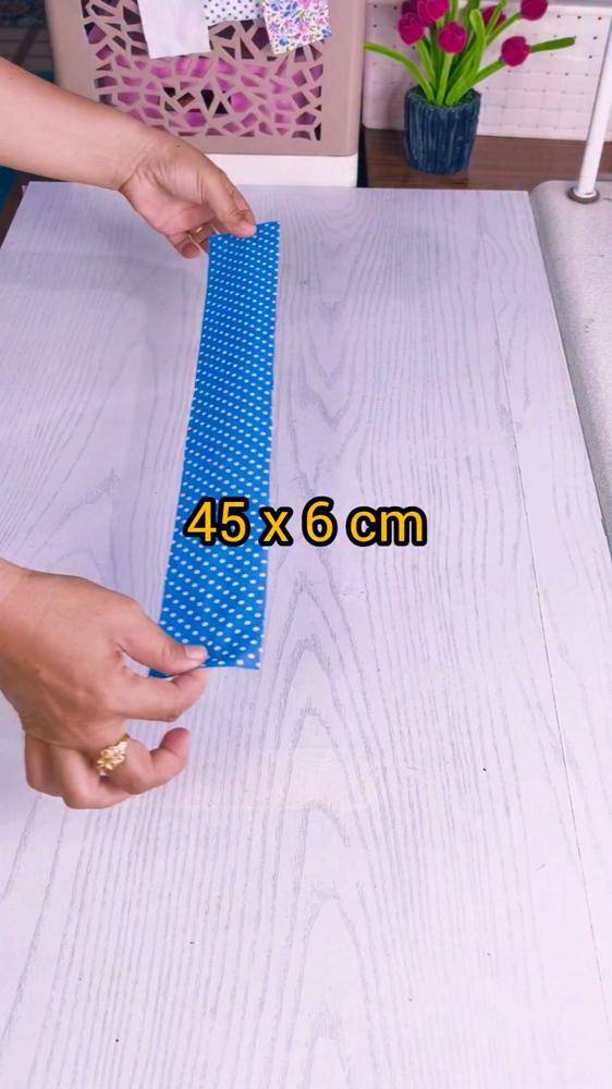 DIY Polka Dot Fabric Basket Accent Piece