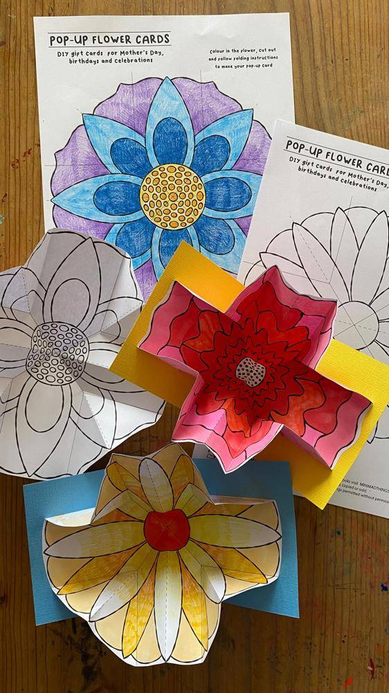 DIY Pop-Up Flower Card Craft