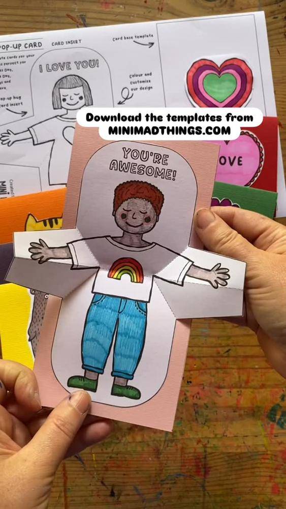 DIY Printable Pop-Up Card Craft