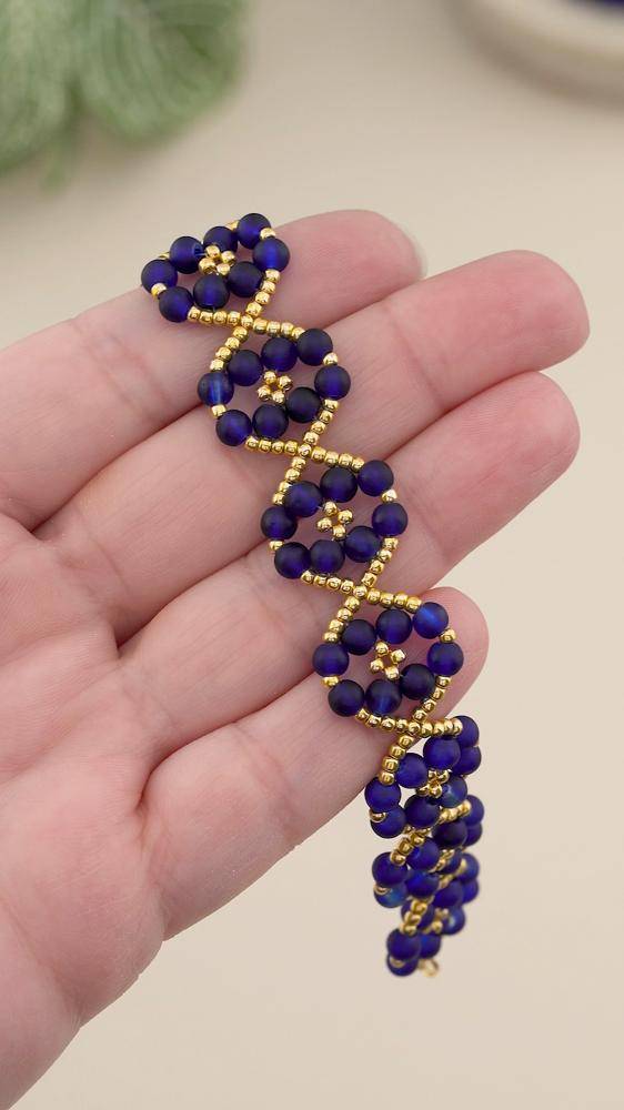 DNA Helix Beaded Bracelet Craft